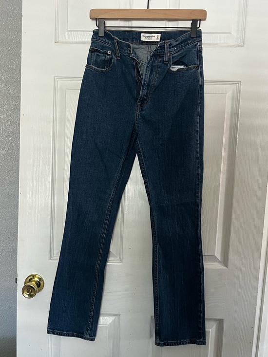 Abercrombie & Fitch Denim - Abercrombie & Fitch Blue Slim Straight Ultra High Rise Jeans